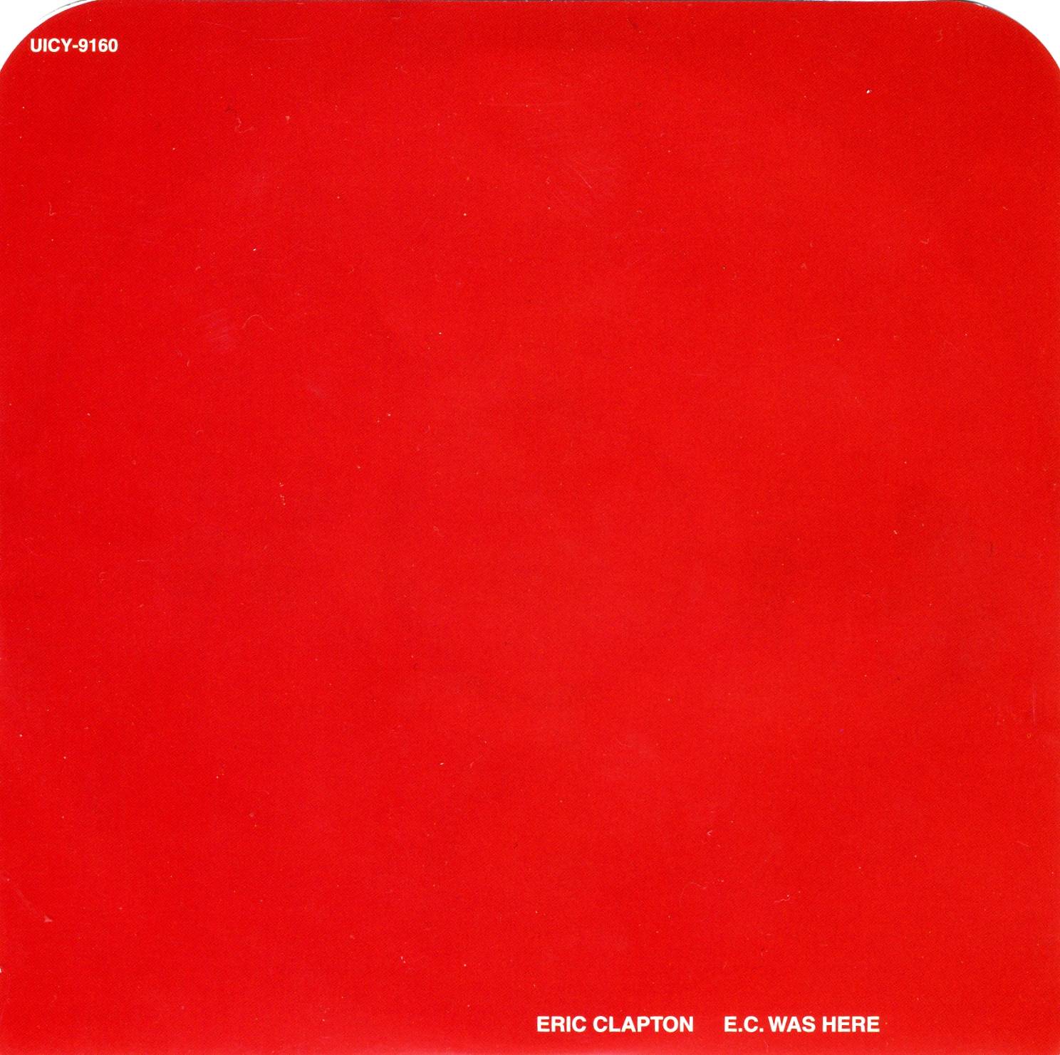 Eric Clapton E.C. Was Here : Back JPN